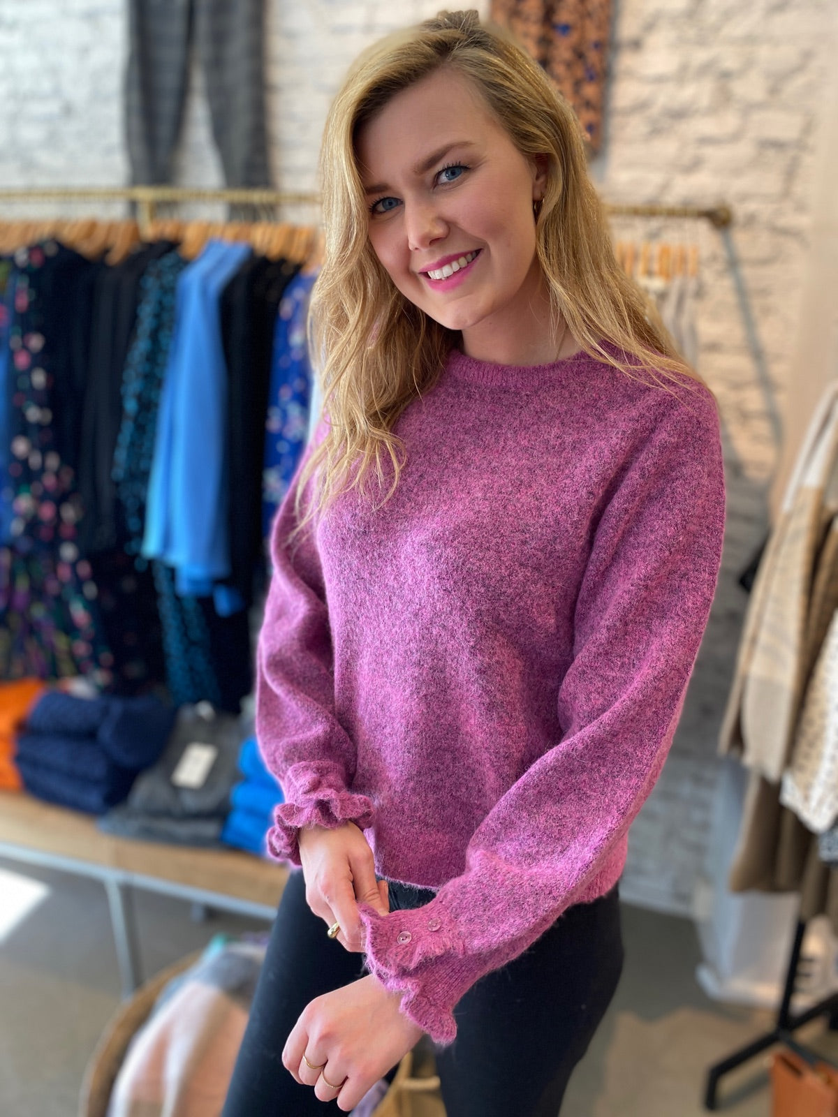 Slfsia Juma Long Sleeve Knit O Neck
