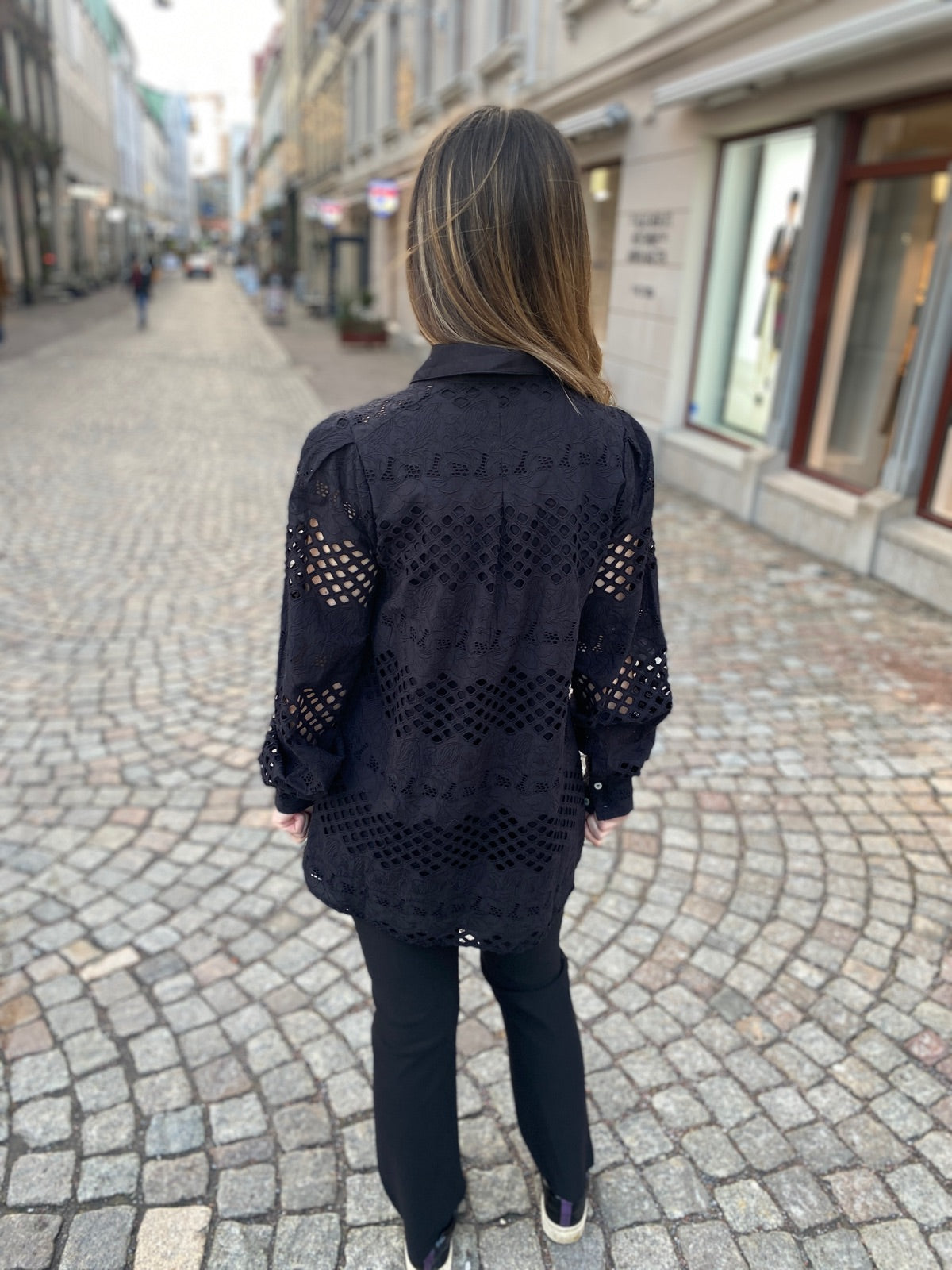 Yashamalla Long Sleeve Long Shirt Black