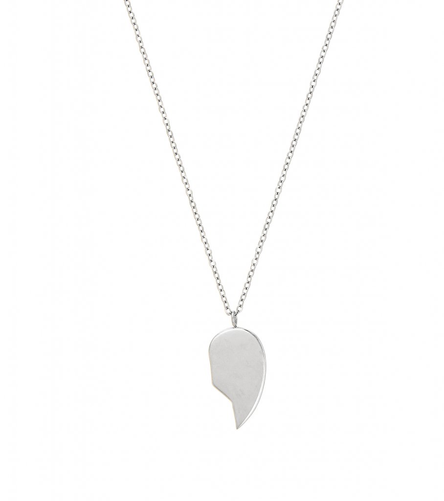 Friendship Heart Necklace Kids Steel